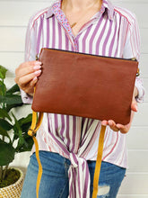 Leather and Hair on Hide Travel Crossbody Bag Purse