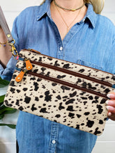 Leather Hair on Hide Wristlet