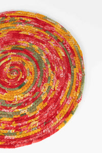 Recycled Sari Round Placemat