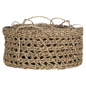 Hanging Accent Three Natural Woven Baskets