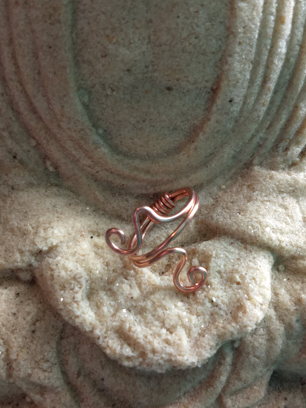 Copper Flourish Ring