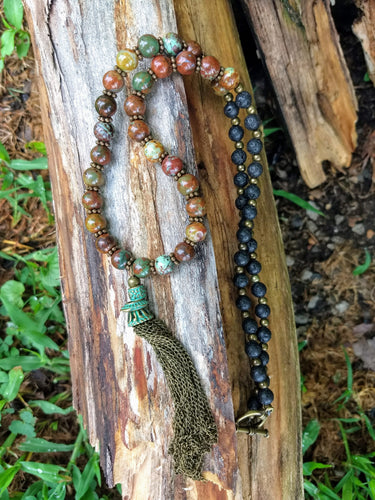 Green African Opal Necklace