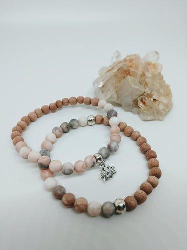 Pink Zebra Jasper Bracelets