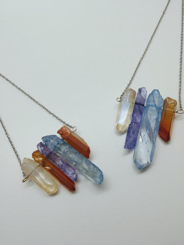 Winter Rainbow Crystal Necklace