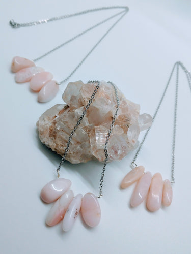 Pink Peruvian Opal Necklace