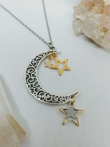 Filagree Crescent Necklace