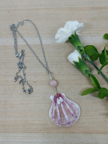 Sunstone Scallop Necklace